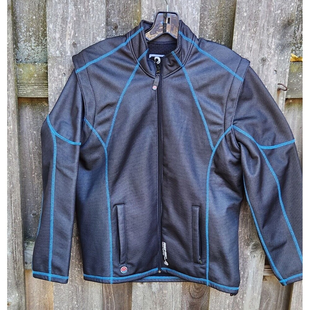 Freeze Out Thermal Protection Mens Small Moto Jacket Full Zip Detach Sleeves
